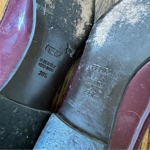 Fendi Patent Leather Ballet Flats with Buckle - Picture 8 of 11